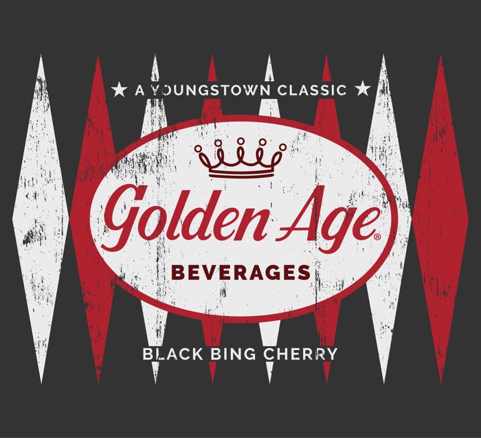 Golden Age Retro Black Bing Cherry Logo Tee | Vintage Soda Unisex Graphic T-Shirt