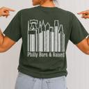  GOLDENBERG’S® PEANUT CHEWS® Philly Born & Raised Skyline Barcode Tee “Limited Edition” Philly Hometown Edition