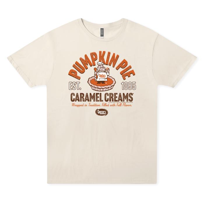 Goetze's® Pumpkin Pie Caramel Creams Tee | Fall Autumn Graphic T-shirt