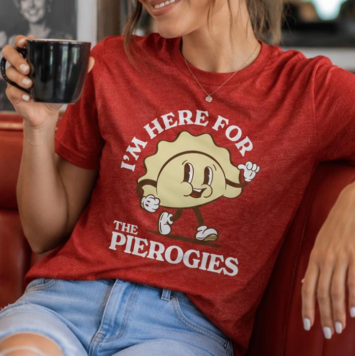 Here for the Pierogies Tee | Funny Pierogi Apparel | SMVT Exclusive Graphic T-Shirt