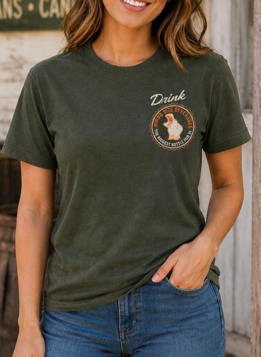 Hippo Size® Beverage - Texan Size Drink Unisex Graphic Tee