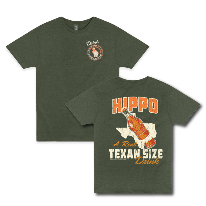 Hippo Size® Beverage - Texan Size Drink Unisex Graphic Tee