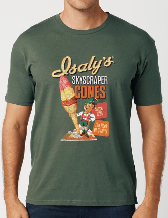 Isaly’s® Skyscraper Ice Cream Cone Tee – Retro Unisex Graphic T-Shirt