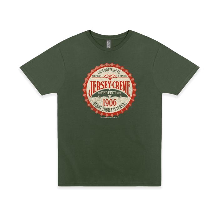 Jersey Creme® Bottle Cap Tee | Vintage Unisex Soda Graphic T-Shirt