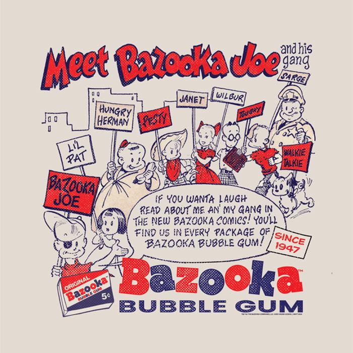 Bazooka® Meet Bazooka Joe and His Gang Vintage Bubblegum Tee