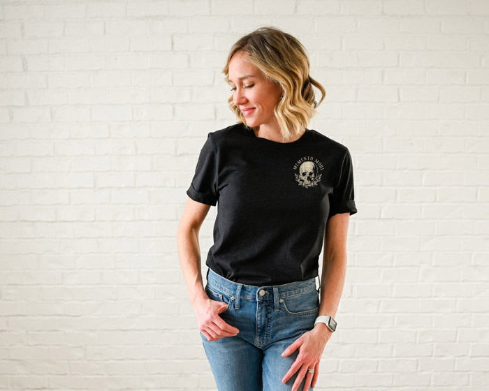 Memento Mori | 1 John 2:17 | Floral Skeleton Unisex Shirt