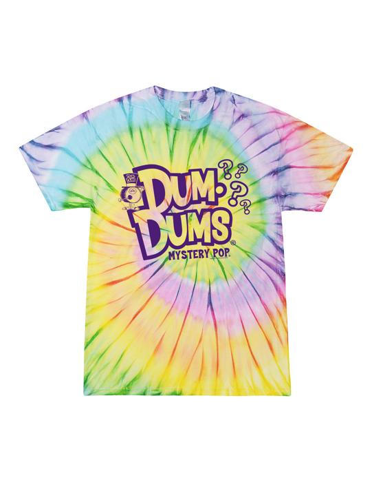 Dum Dums® Mystery Flavor Pop Tie-Dye Tee – Retro Candy Unisex Graphic T-Shirt