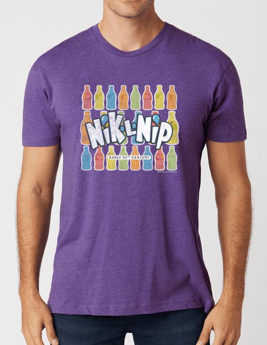 Nik-L-Nip® Vintage Logo Pastel Tee | Bite ‘Em, Drink ‘Em, Chew ‘Em Unisex Graphic T-Shirt
