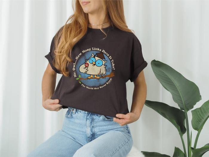 Tootsie Pop® Vintage Mr. Owl Tee  – Vintage Candy Unisex Graphic T-Shirt