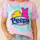  PEEPS® Jelly Bean Tie-Dye Tee – Vintage Marshmallow Unisex Graphic T-Shirt