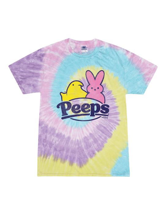 PEEPS® Jelly Bean Tie-Dye Tee – Vintage Marshmallow Unisex Graphic T-Shirt