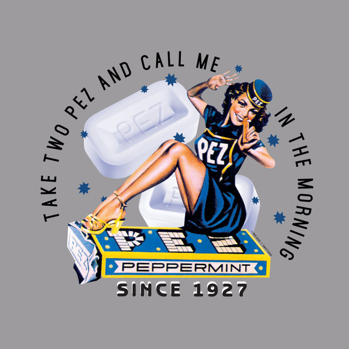 PEZ® Vintage Pin Up Girl | Take Two PEZ and Call Me in the Morning Tee – Unisex Graphic T-Shirt