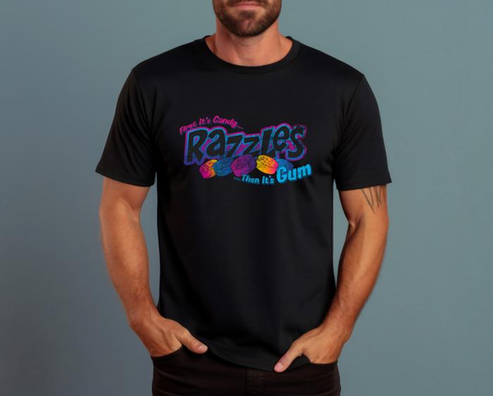 Razzles Retro Logo | First, It's Candy...Then, It's Gum! Graphic Unisex T-Shirt