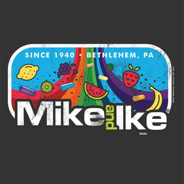MIKE AND IKE® Retro 80s Rainbow Tee – Vintage Candy Unisex Graphic T-Shirt
