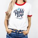  Official Reddi-wip® Logo Ringer T-Shirt – Retro Dessert Topping Tee | Vintage Whipped Cream Style