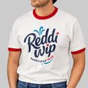  Official Reddi-wip® Logo Ringer T-Shirt – Retro Dessert Topping Tee | Vintage Whipped Cream Style