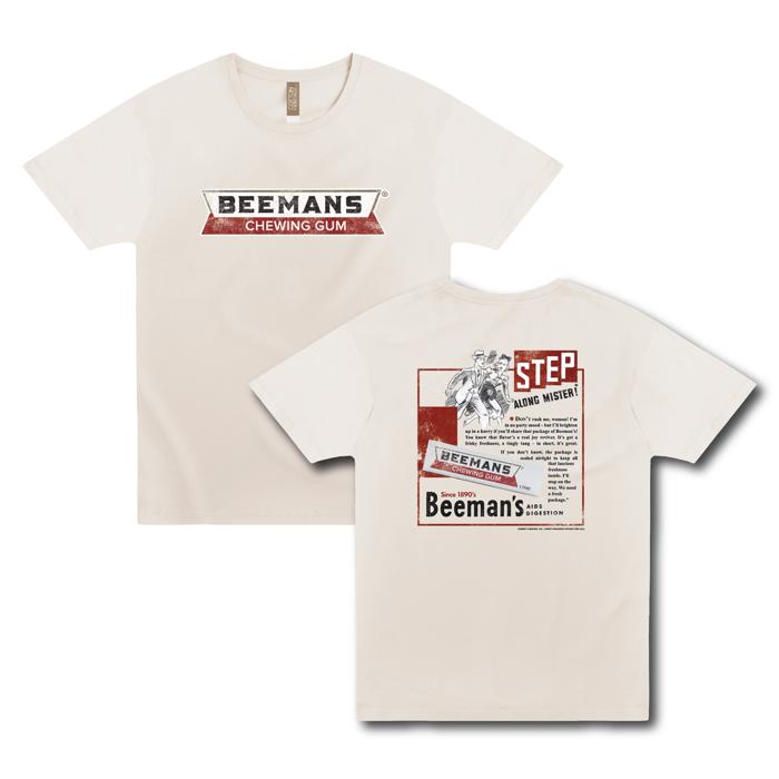 Beemans Chewing Gum Unisex Graphic T-Shirt | Step Along Mister! Vintage Ad Tee
