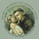 Medium Saint Anthony of Padua | Patron Saint of Lost Items, People & Things Unisex Tee