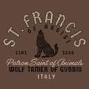 XXL Saint Francis of Assisi | Wolf Tamer of Gubbio, Italy Unisex Shirt