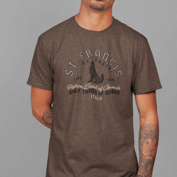 Saint Francis of Assisi | Wolf Tamer of Gubbio, Italy Unisex Shirt