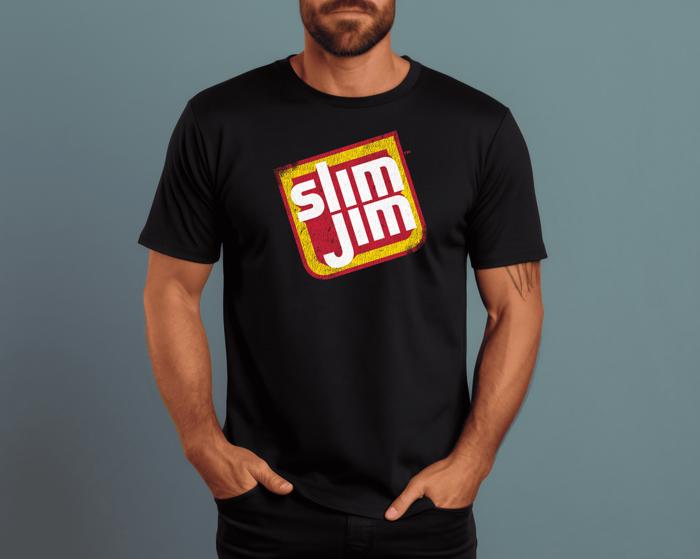Official Slim Jim® T-Shirt – Retro Snack Logo Tee | Vintage Meat Stick Shirt