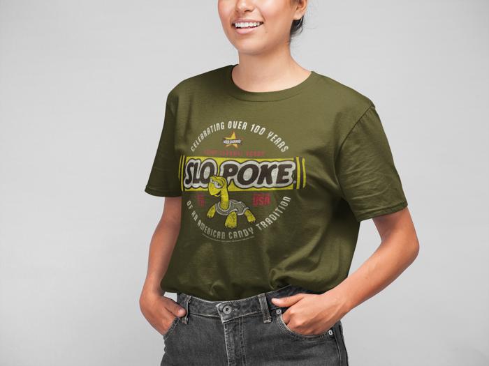 Official Slo Poke® Caramel Candy Vintage Tee – Retro Sweets Logo T-Shirt
