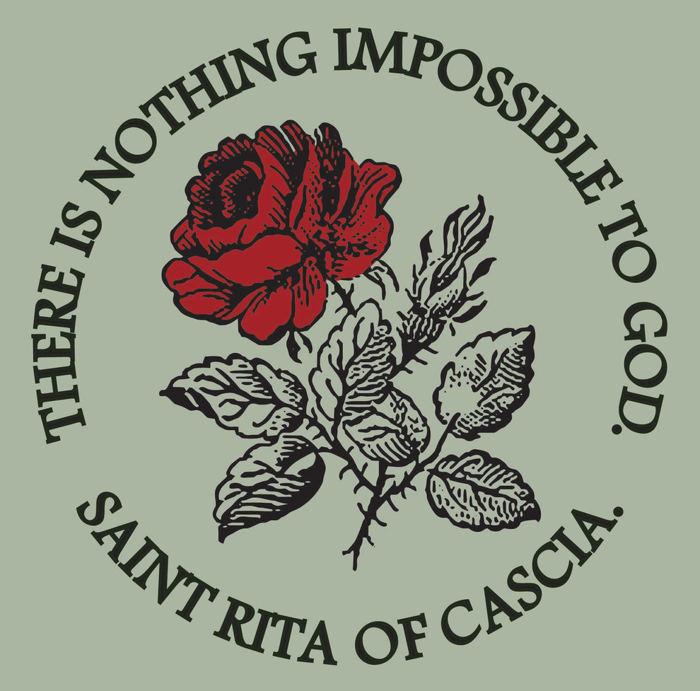 Saint Rita of Cascia | There is Nothing Impossible to God Tee- Religious Unisex Graphic T-Shirt