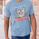XXL Light Blue Heather Smarties® Smartie Cat | Are you a SMARTIE CAT? Tee – Cat Lover Unisex Graphic T-Shirt
