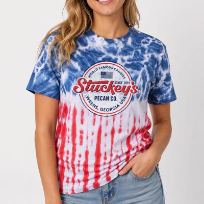 Stuckey's® Made in the USA Tie-Dye Tee | Officially Licensed Patriotic Graphic Shirt