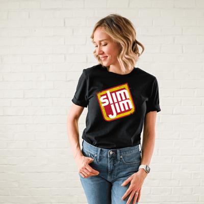 Official Slim Jim® T-Shirt – Retro Snack Logo Tee | Vintage Meat Stick Shirt