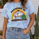  Tootsie Pop® Patience is Overrated Tee | Officially-Licensed, Vintage-Inspired MR. OWL® Tie-Dye Apparel | Funny Retro Candy Graphic T-Shirt
