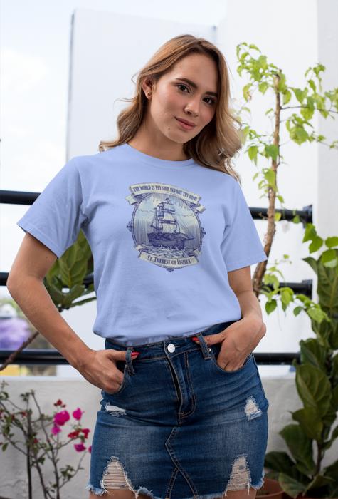 Saint Thérèse - The World is Thy Ship Religious Unisex Graphic Tee