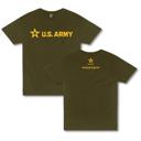 Small Green U.S. Army® Logo Tee - Front & Back Print | Officially Licensed