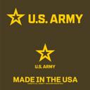Small Green U.S. Army® Logo Tee - Front & Back Print | Officially Licensed