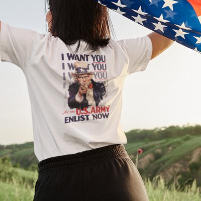 U.S. Army® Uncle Sam “I Want YOU!” T-Shirt – Reworked Vintage Military Recruitment Tee | Patriotic Americana Shirt