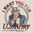 Large U.S. Army® Uncle Sam | I want YOU Historical War Poster Tee | Officially Licensed