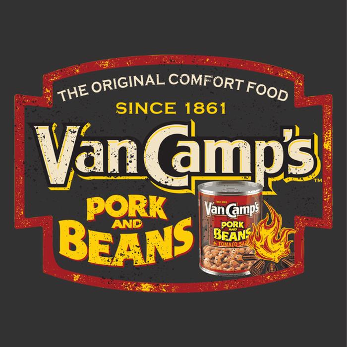 Official VanCamp’s™ Pork and Beans T-Shirt – Retro Comfort Food Tee | Vintage Americana Apparel
