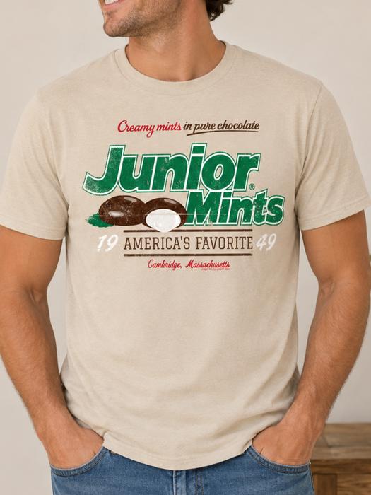 Junior Mints Chocolate Covered Creamy Mints Candy Tee – Vintage Unisex Graphic T-Shirt