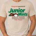  Junior Mints Chocolate Covered Creamy Mints Candy Tee – Vintage Unisex Graphic T-Shirt