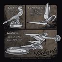  Packard Vintage Car Hood Ornaments | Metallic Silver Historical Patent Unisex Tee