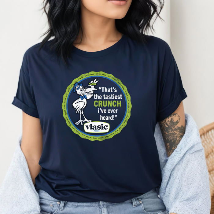 Vlasic® Pickles Tastiest Crunch Jar Lid Unisex Tee | Officially Licensed