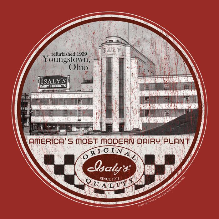 Isaly’s® Youngstown, Ohio Dairy Plant Tee – Vintage “Most Modern Dairy” Unisex Graphic T-Shirt