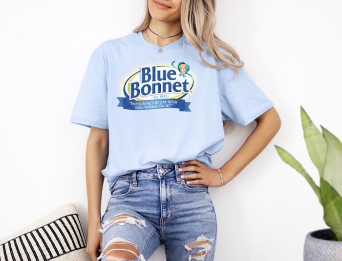Official Blue Bonnet® T-Shirt – Retro Margarine Logo Tee | Vintage Brand Shirt