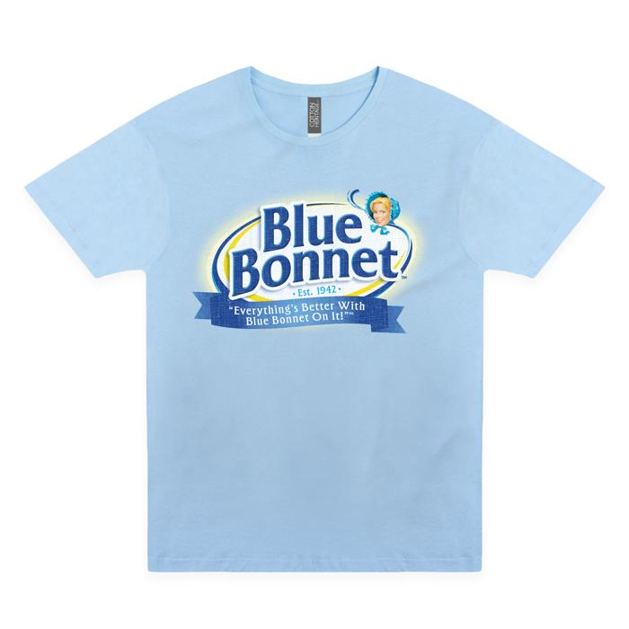 Official Blue Bonnet® T-Shirt – Retro Margarine Logo Tee | Vintage Brand Shirt