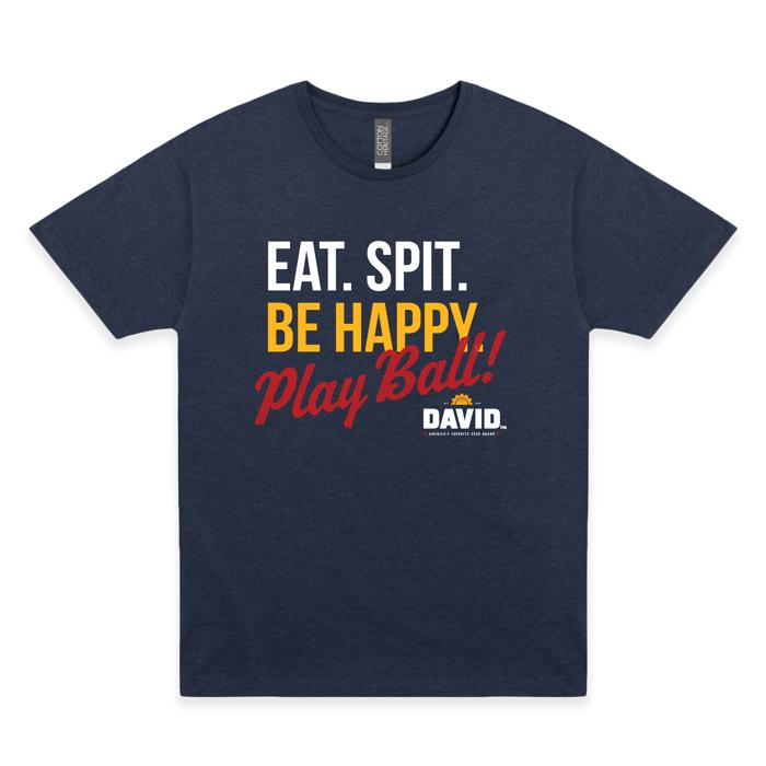 DAVID™ Eat. Spit. Be Happy. Play Ball! Classic Tee | Officially Licensed