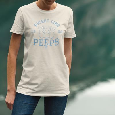 PEEPS® Sweet Like PEEPS® Tee | Bunny Vintage T-Shirt – Retro Easter Graphic Tee | Officially Licensed Spring Nostalgia Shirt