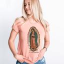 Small Heather Sunset Our Lady of Guadalupe | Vintage Unisex Shirt