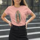 XL Heather Sunset Our Lady of Guadalupe | Vintage Unisex Shirt