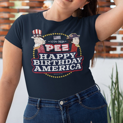 PEZ® Happy Birthday America T-Shirt – 1776–2026 Patriotic Tee  | America 250 Celebration