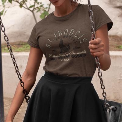 Saint Francis of Assisi | Wolf Tamer of Gubbio, Italy Unisex Shirt